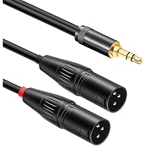 Amazon.co.jp: luxferre xlr 3.5mm 変換 マイク 端子 変換 ケーブル